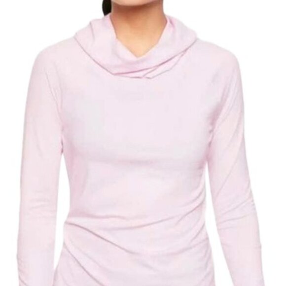 Athleta Pink Essence Hooded Tunic Activewear Top Hoodie Pullover Size Medium - Picture 1 of 13
